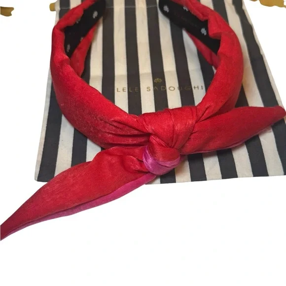 Lele Sadoughi | Accessories | Lele Sadoughi Red Pink Satin  display picture 1